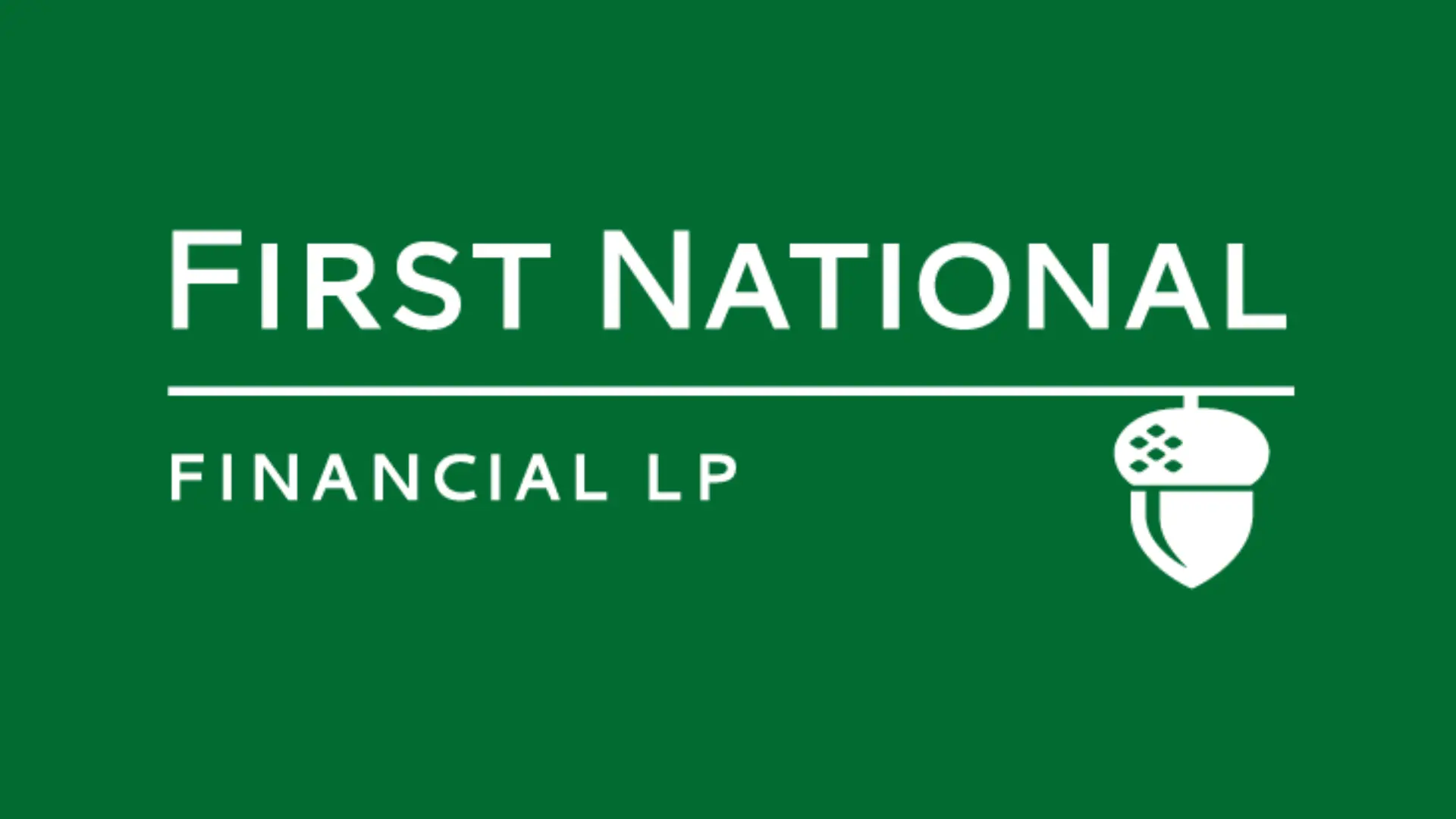 First National - 5 Year Insured 20 Bps Extra Compensation!